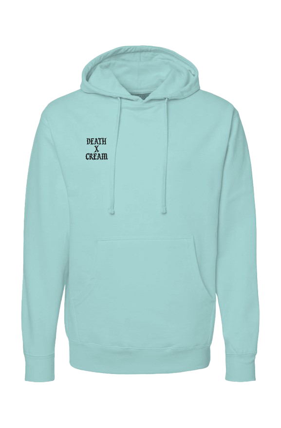 Mint Death X Cream Logo Embroidery hoodie