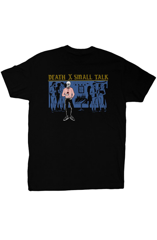 Death X small talk blue pocket tee
